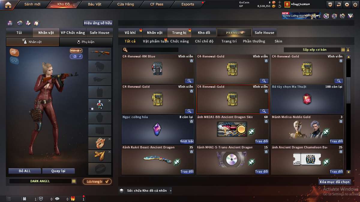 shop acc cf uy tin gia re